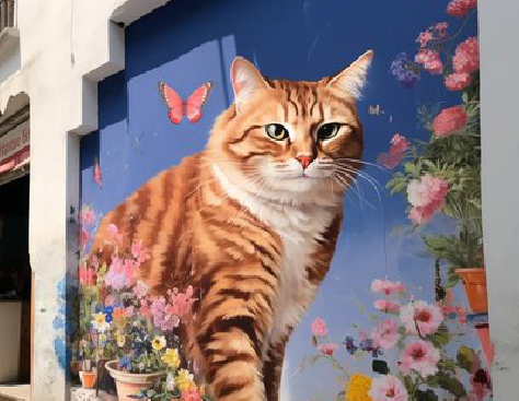 黄石自己绘制有个性的手绘墙